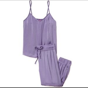 Adore Me Bethany Satin Lounge Set Purple Small